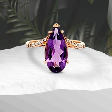 Amethyst collection at A. T. Thomas Jewelers