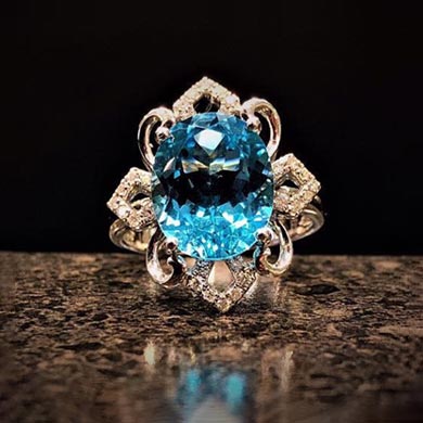 Topaz collection at A. T. Thomas Jewelers