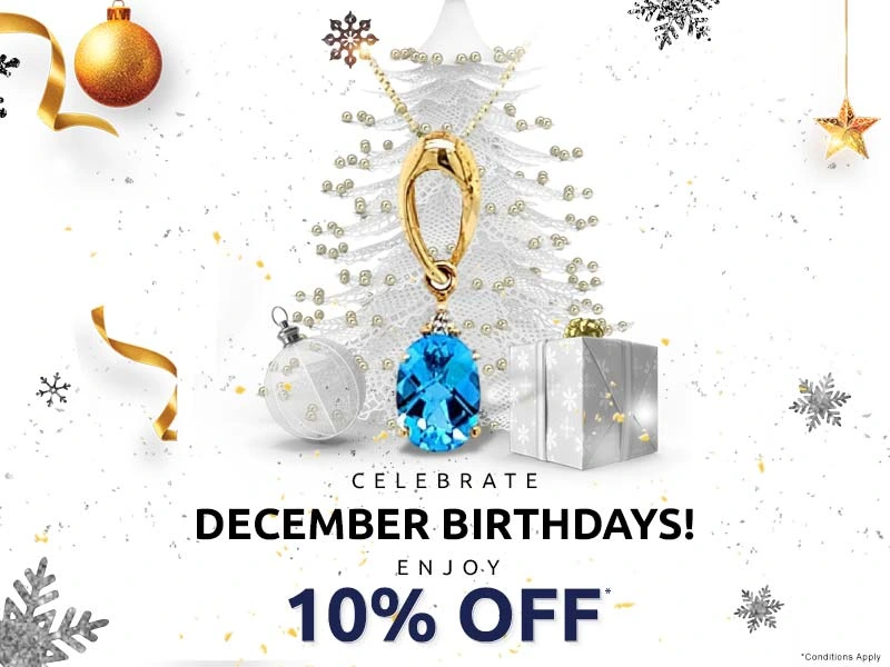 December Birthstone Jewelry Offer at A. T. Thomas Jewelers