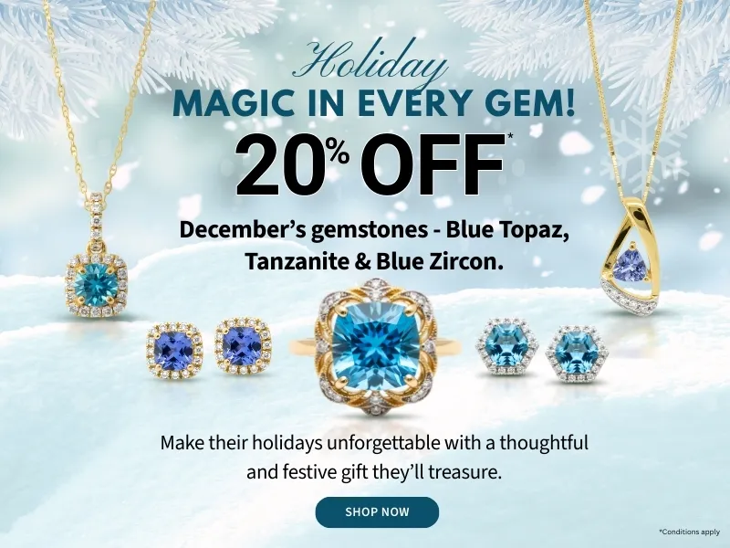 December Birthstone Jewelry Discount at A. T. Thomas Jewelers