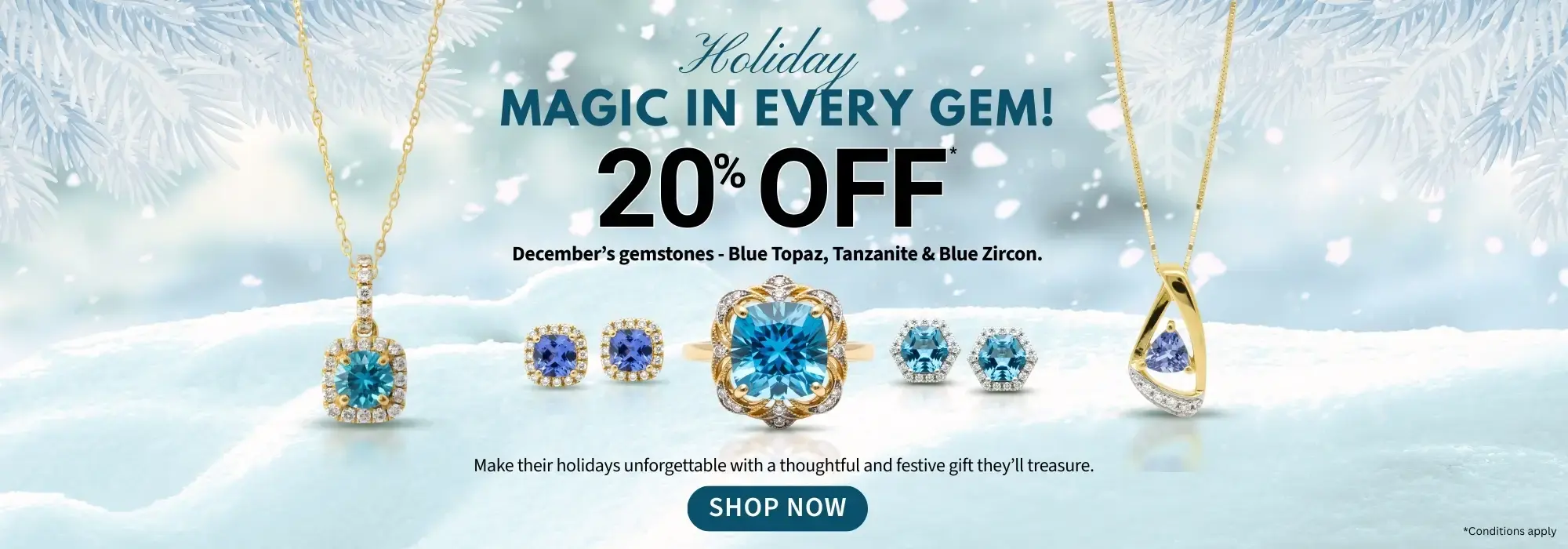 December Birthstone Jewelry Discount at A. T. Thomas Jewelers
