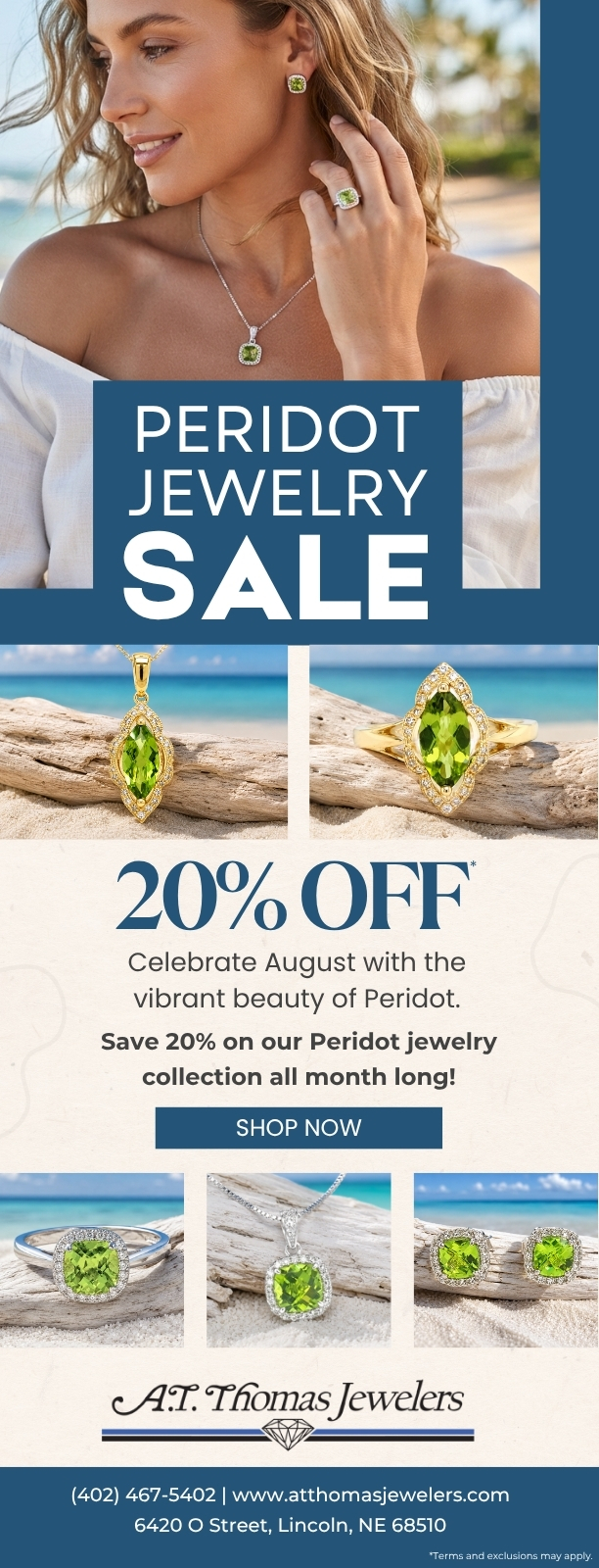 Peridot Sale - August&rsquo;s Birthstone Jewelry