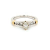 Picture of Two Tone Marquise Diamond Engagement Ring