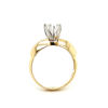 Picture of Yellow Gold Baguette Diamond Semi Mount