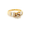 Picture of Two Tone Gold Baguette & Round Diamond Semi Mount