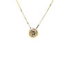 Picture of Yellow Gold Champagne Diamond Necklace