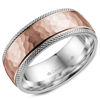 Picture of Hammered Finish Milgrain Detailed Men's Wedding Band