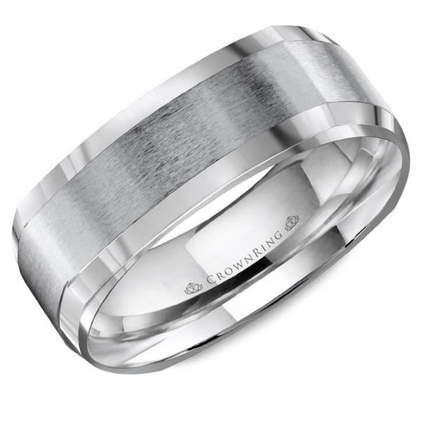 Picture of Brushed Finish Square Men's Wedding Band