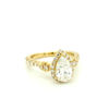 Picture of Yellow Gold Pear Halo Lab Diamond Ring