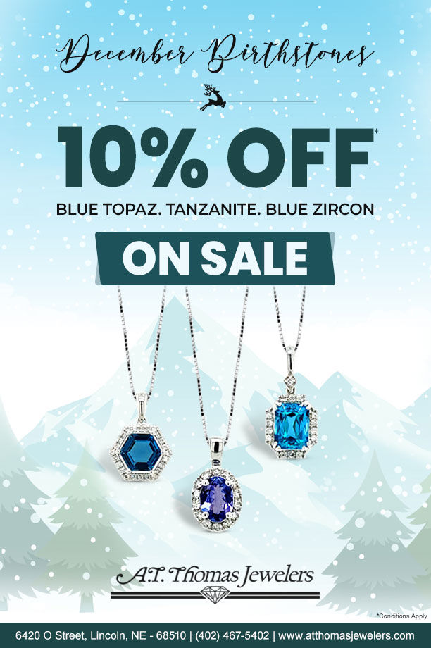 10% off on Blue Topaz, Blue Zircon & Tanzanite